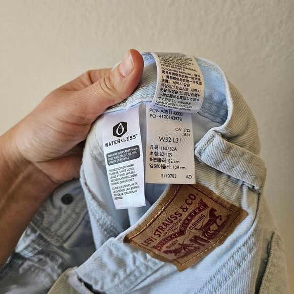 Levis 94' Baggy Carpenter Light Blue Wash Jeans Size 32 - Picture 5 of 8